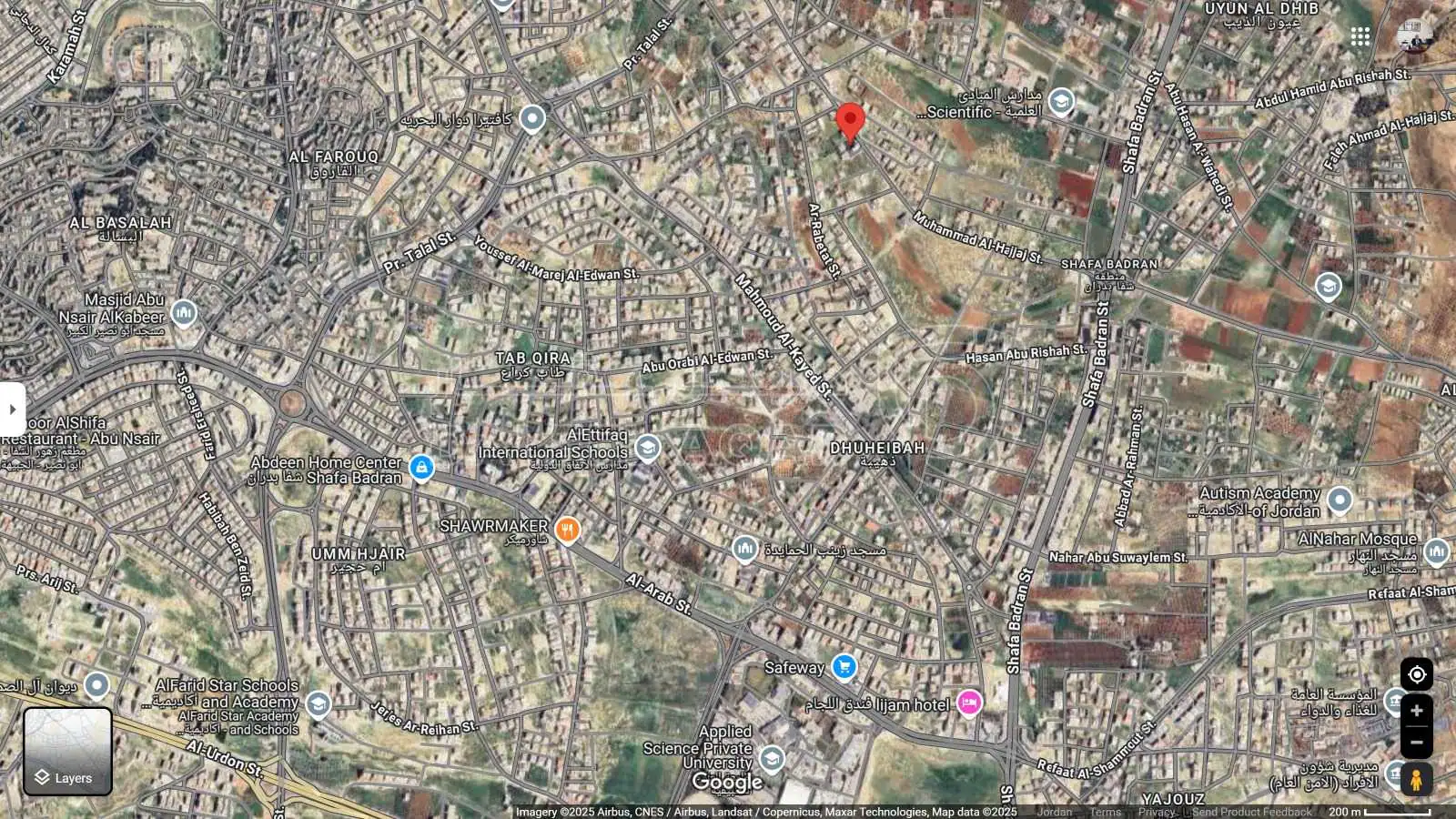 أرض في شفابدران – حوض ذهيبة- عمّان   - 225,000 دأ - صورة 1